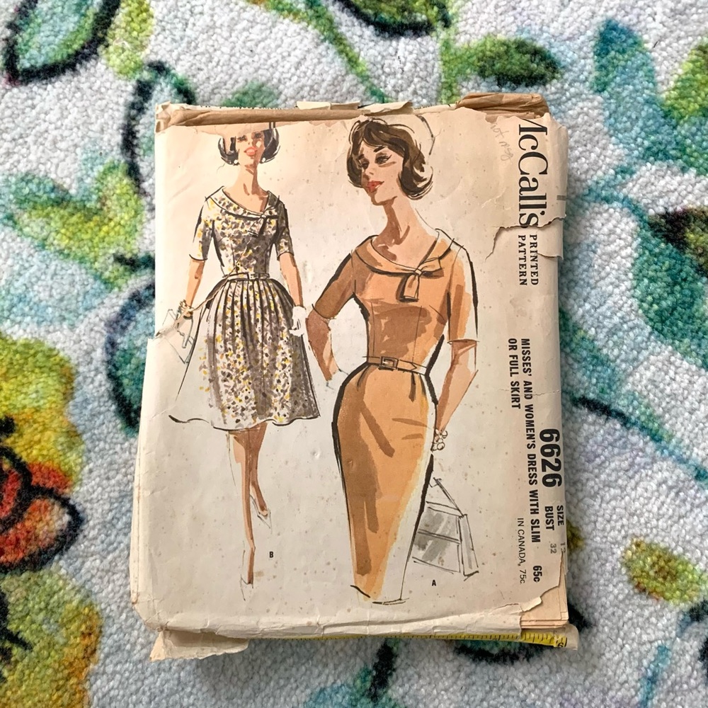 Vintage 1950s Mrs Maisel Dress Sewing Pattern